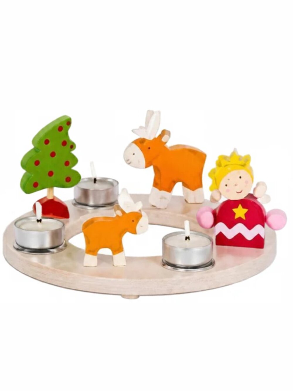 NWT Goki Wooden Toys Celebration Ring for Christmas & Easter